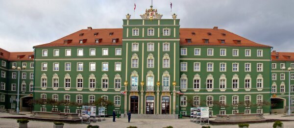 das renovierte Schloss der Pommerschen Herzöge