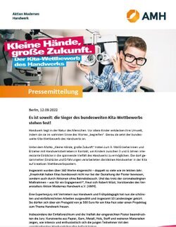Ergebnis = Wettbewerb - Kleine Hände Große Zukunft AMH Wettbewerb